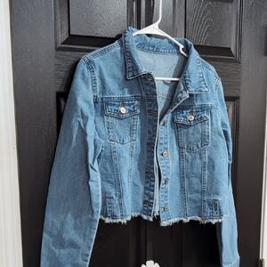 Denim Cropped Jacket
